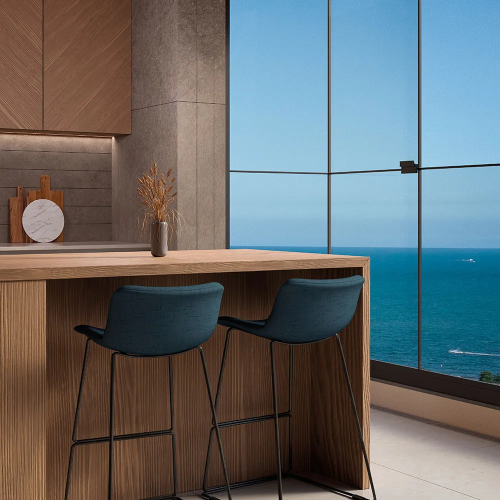 Tecido Karsten Acquablock Interno Riscas Marinho 1,40 m Karsten